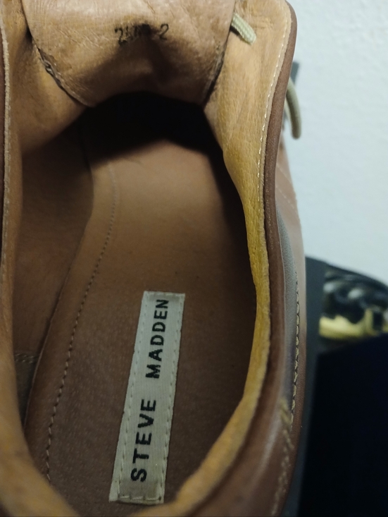 Steve Madden Maximus Brown Leather Oxford Shoes Men’s Size 11 Square Toe Comfort main image 5